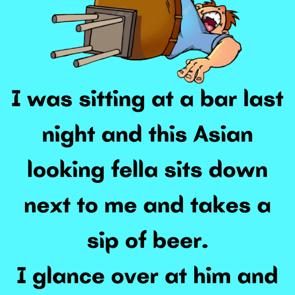 A Man sitting at a bar - Mr-Jokes